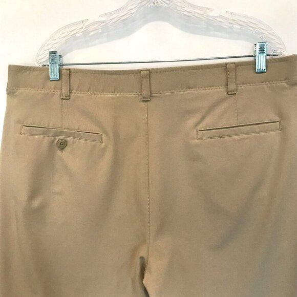 Ben Hogan Men's Flat Front Bermuda Golf Shorts Sz 40 in Khaki Tan Activewear - Picture 8 of 14
